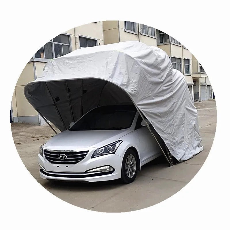 Portable Folding Carport, Semi Automatic Heavy Carport, Waterproof Car Tent, Car Around protect tool